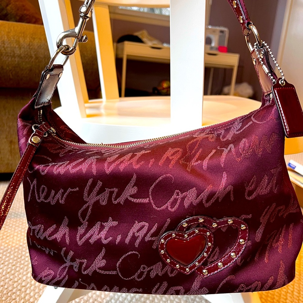 Coach Limited Edition #G1282-F17472 Maroon Red Purse